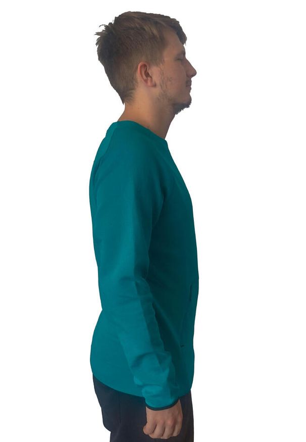 Bluza Sportowa Męska Puma Spacer Crew. Kolor: zielony. Sport: turystyka piesza
