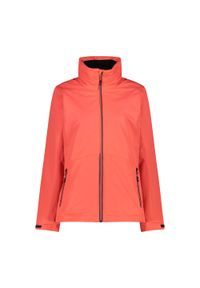 Damska kurtka wodoodporna CMP. Kolor: czerwony, czarny, wielokolorowy, pomarańczowy. Sport: turystyka piesza #1