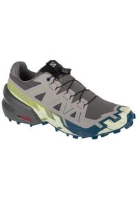 salomon - Buty do biegania męskie Salomon Speedcross 6. Kolor: szary. Materiał: materiał, syntetyk. Szerokość cholewki: normalna. Model: Salomon Speedcross. Sport: bieganie #1