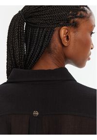 Seafolly Koszula Breeze 54795-TO Czarny Regular Fit. Kolor: czarny. Materiał: bawełna #2