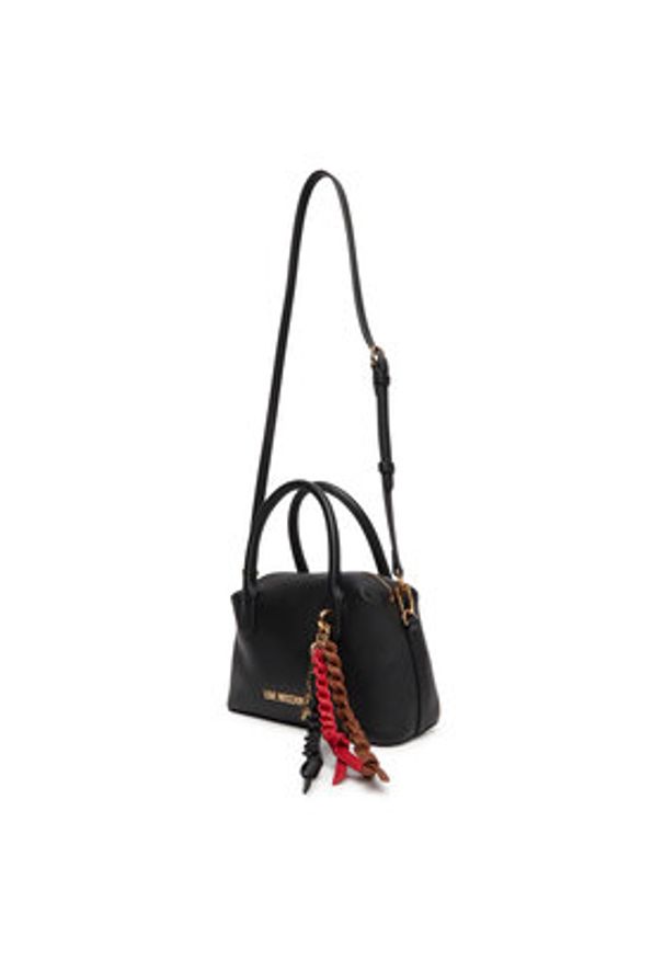 Love Moschino - LOVE MOSCHINO Torebka JC4305PP0MK1100A Czarny. Kolor: czarny. Materiał: skórzane