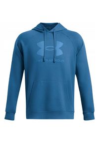 Under Armour - Męska Bluza Polarowa Z Logo Rival. Kolor: niebieski. Materiał: polar