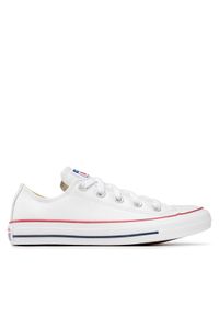 Converse Trampki Chuck Taylor All Star Ox 132173C Biały. Kolor: biały. Materiał: skóra