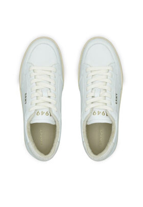 GANT - Gant Sneakersy 30631901 Biały. Kolor: biały. Materiał: skóra