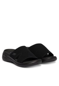 skechers - Skechers Klapki Go Walk Arch Fit 140274/BBK Czarny. Kolor: czarny. Materiał: materiał #3
