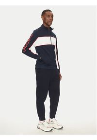 Lacoste Bluza techniczna SH8942 Granatowy Regular Fit. Kolor: niebieski. Materiał: syntetyk