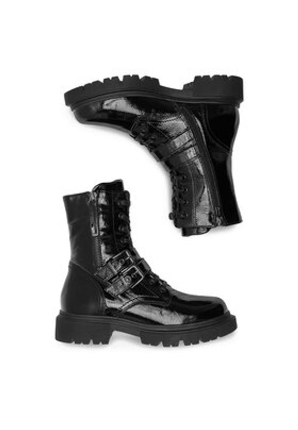 Sergio Bardi Trzewiki EST-C1009-02SB Czarny. Kolor: czarny. Materiał: skóra