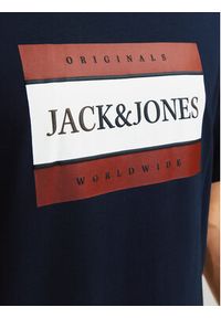 Jack & Jones - Jack&Jones T-Shirt Fredeiksberg 12262492 Granatowy Regular Fit. Kolor: niebieski. Materiał: bawełna #6