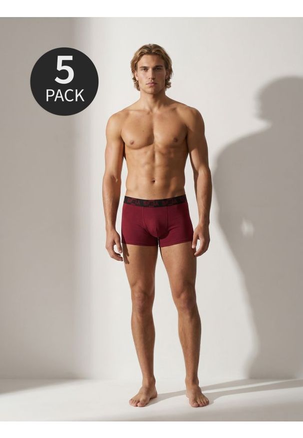 Sinsay - Bawełniane bokserki classic 5 pack - wielobarwny. Materiał: bawełna