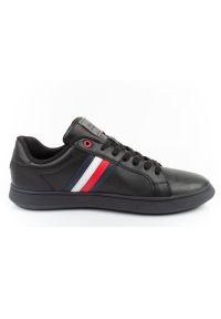 TOMMY HILFIGER - Buty Tommy Hilfiger FM0FM049210GK czarne. Zapięcie: sznurówki. Kolor: czarny. Materiał: skóra, guma. Szerokość cholewki: normalna