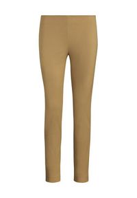 Lauren Ralph Lauren Spodnie materiałowe 200631310018 Beżowy Slim Fit. Kolor: beżowy. Materiał: bawełna, wiskoza #4