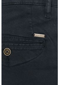 Jack & Jones Spodnie męskie kolor granatowy. Kolor: niebieski. Materiał: tkanina. Wzór: gładki