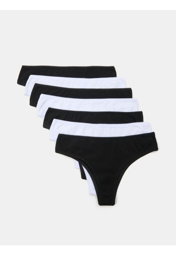 Sinsay - Majtki brazyliany 7 pack - wielobarwny