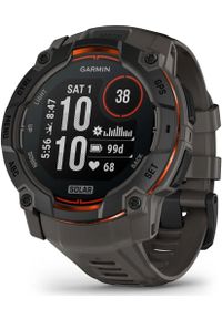 GARMIN - Zegarek sportowy Garmin Instinct 3 Solar - 50mm Czarny (010-02935-00). Kolor: czarny. Styl: sportowy #1