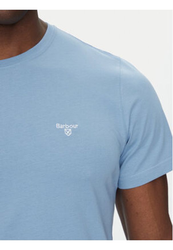 Barbour T-Shirt Essential Sports MTS0331BL33 Niebieski Tailored Fit. Kolor: niebieski. Materiał: bawełna