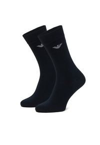 Emporio Armani Underwear Skarpety długie EM000554 AF14446 MB082 Niebieski. Kolor: niebieski. Materiał: bawełna #3