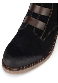 Remonte Trzewiki D1A76-03 Czarny. Kolor: czarny. Materiał: zamsz, skóra #7