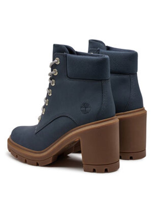 Timberland Trzewiki TB0A2CKCEP21 Granatowy. Kolor: niebieski. Materiał: nubuk, skóra