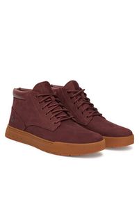 Timberland Sneakersy Maple Grove TB0A69FNEQ31 Bordowy. Kolor: czerwony. Materiał: nubuk, skóra #4