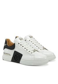 Philipp Plein - PHILIPP PLEIN Sneakersy SAES USC0667 PLE010 Biały. Kolor: biały. Materiał: skóra #6