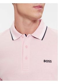 BOSS - Boss Polo Paddy 50469055 Różowy Regular Fit. Typ kołnierza: polo. Kolor: różowy. Materiał: bawełna #5