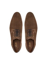 Clarks Półbuty CraftArlo Lace 26181334 Brązowy. Kolor: brązowy. Materiał: skóra, zamsz #4