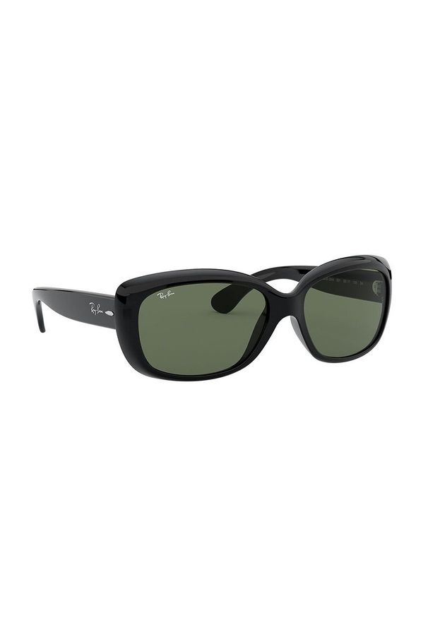Ray-Ban - Okulary Jackie Ohh. Kształt: prostokątne. Kolor: czarny