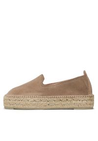 Manebi Espadryle Double Sole Espadrilles W 1.9 D0 Beżowy. Kolor: beżowy. Materiał: zamsz, skóra