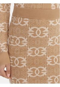 Pinko - PINKO Spódnica mini Bang Bang 106040 A2YD Beżowy Slim Fit. Kolor: beżowy. Materiał: wiskoza