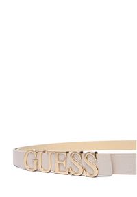 Guess Pasek Damski BW9257 P5320 Écru. Materiał: skóra