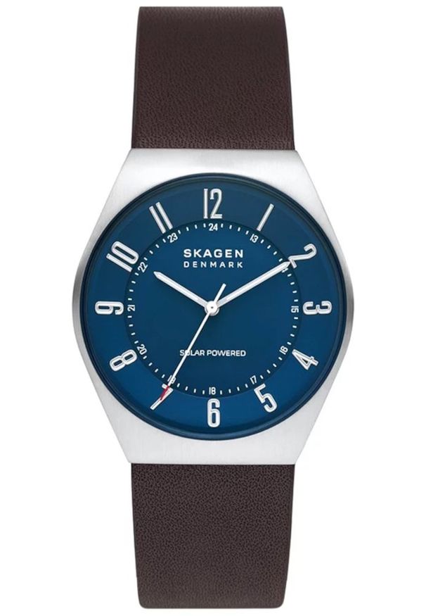 Skagen - Zegarek Męski SKAGEN Solar GRENEN SKW6838. Materiał: skóra