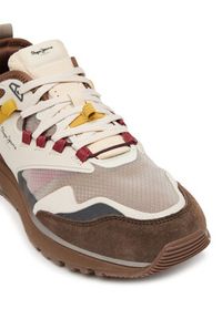 Pepe Jeans Sneakersy Stoke Sport M PMS600013 Brązowy. Kolor: brązowy. Materiał: materiał