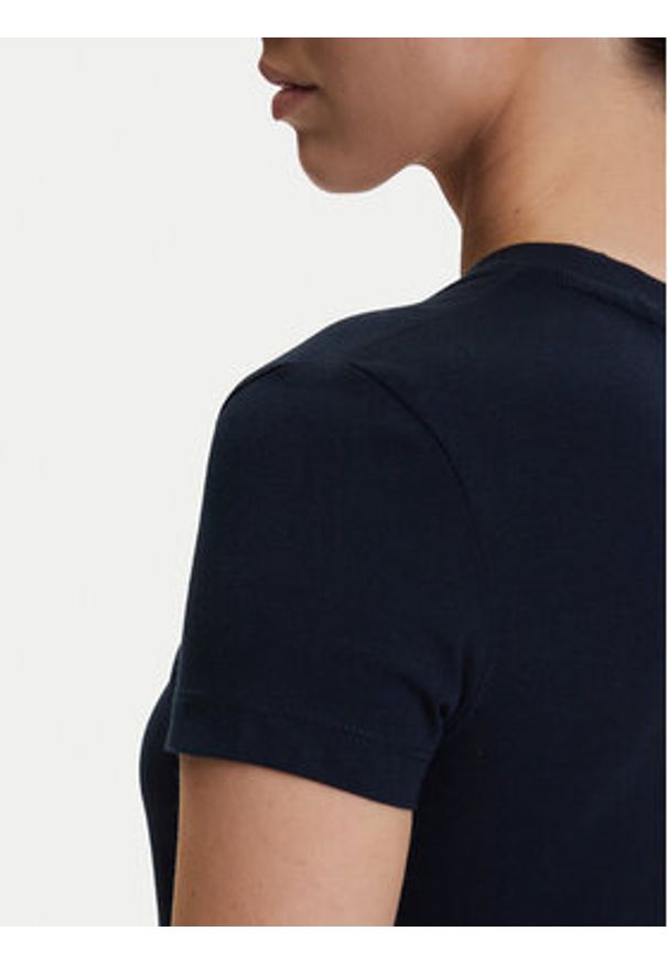 Tommy Jeans T-Shirt DW0DW22781 Granatowy Regular Fit. Kolor: niebieski. Materiał: bawełna