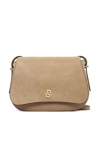 BOSS Torebka Boss Beyond Saddle S 50557963 Beżowy. Kolor: beżowy. Materiał: zamszowe, skórzane #1