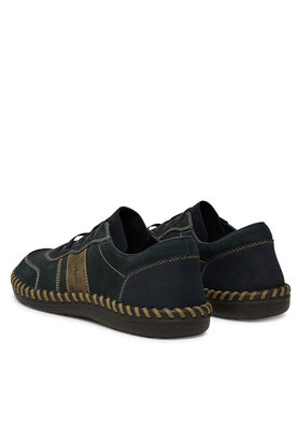 Rieker Półbuty B2468-14 Granatowy. Kolor: niebieski. Materiał: nubuk, skóra