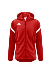 Bluza z kapturem i zamkiem błyskawicznym Kappa Dolve. Typ kołnierza: kaptur. Kolor: wielokolorowy, biały, czerwony #1