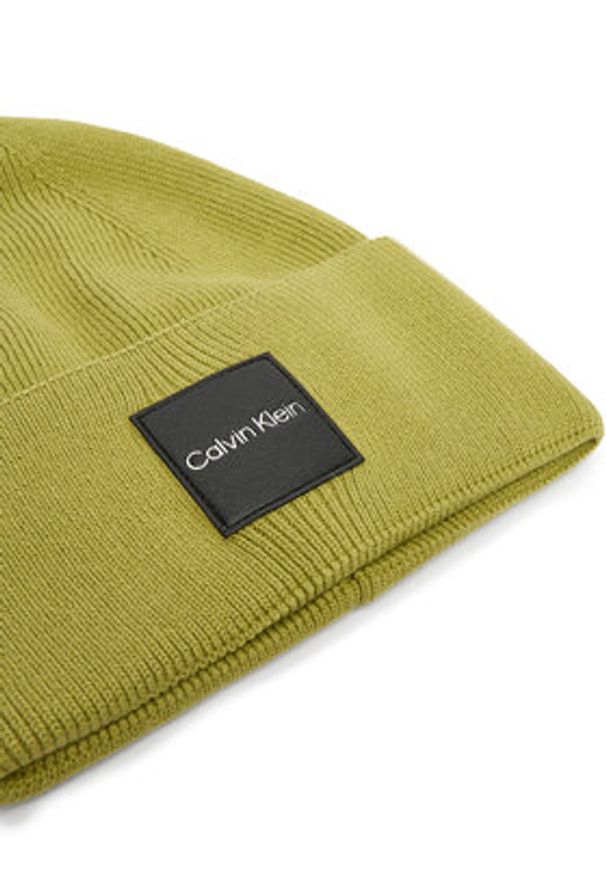 Calvin Klein Czapka K50K509682 Zielony. Kolor: zielony. Materiał: bawełna
