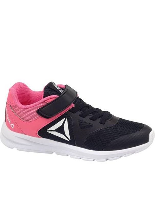 Buty do chodzenia dla dzieci Reebok Rush Runner. Zapięcie: rzepy. Kolor: czarny. Materiał: guma, syntetyk, tkanina, materiał. Szerokość cholewki: normalna. Sport: turystyka piesza