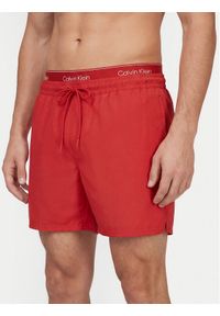 Calvin Klein Swimwear Szorty kąpielowe LV00N61024 Czerwony Regular Fit. Kolor: czerwony. Materiał: syntetyk #1