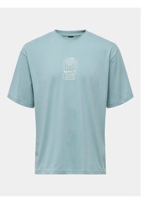 Only & Sons T-Shirt Malik 22029484 Niebieski Relaxed Fit. Kolor: niebieski. Materiał: bawełna