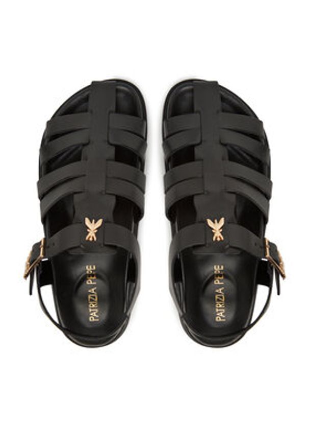 Patrizia Pepe Sandały PPJ324.31 Czarny. Kolor: czarny. Materiał: skóra