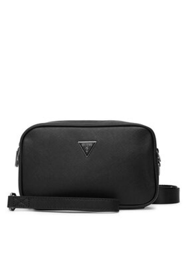 Guess Saszetka HMMISA P6150 Czarny. Kolor: czarny. Materiał: skóra