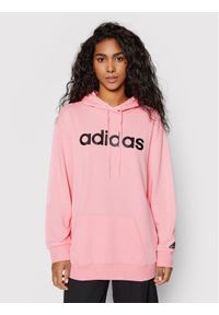 Adidas - Bluza adidas Performance. Kolor: różowy. Materiał: bawełna #1