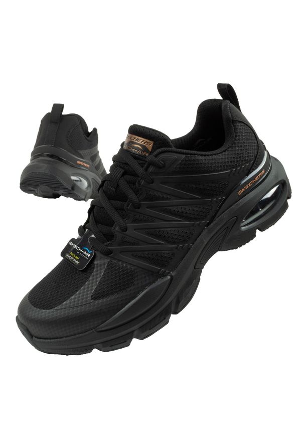 skechers - Buty sportowe męskie Skechers Air Ventura-Revell. Kolor: czarny. Szerokość cholewki: normalna