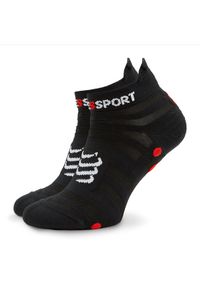 Compressport Skarpety Niskie Unisex Pro Racing Socks v4.0 Ultralight Run Low XU00051B Czarny. Kolor: czarny. Materiał: poliamid, materiał. Sport: bieganie #1