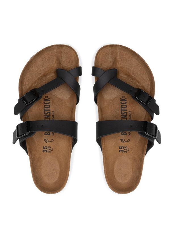 Birkenstock Japonki Mayari 0071791 Czarny. Kolor: czarny. Materiał: skóra