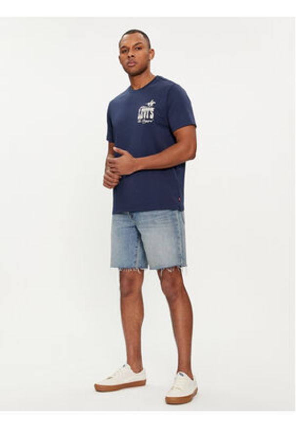 Levi's® T-Shirt Classic Graphic 22491-1484 Granatowy Regular Fit. Kolor: niebieski. Materiał: bawełna