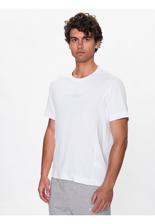 Calvin Klein Performance T-Shirt 00GMS3K108 Biały Regular Fit. Kolor: biały. Materiał: bawełna, syntetyk