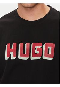 Hugo T-Shirt Daqerio 50516624 Czarny Regular Fit. Kolor: czarny. Materiał: bawełna #5