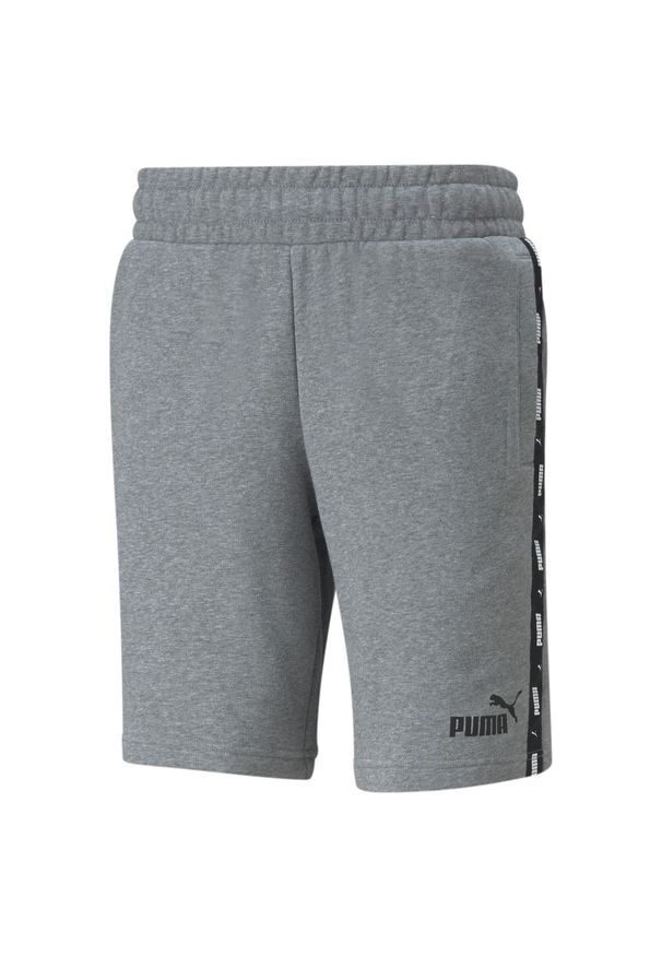 Puma - Męskie szorty Essentials+ Tape PUMA Medium Gray Heather. Kolor: szary. Sport: fitness